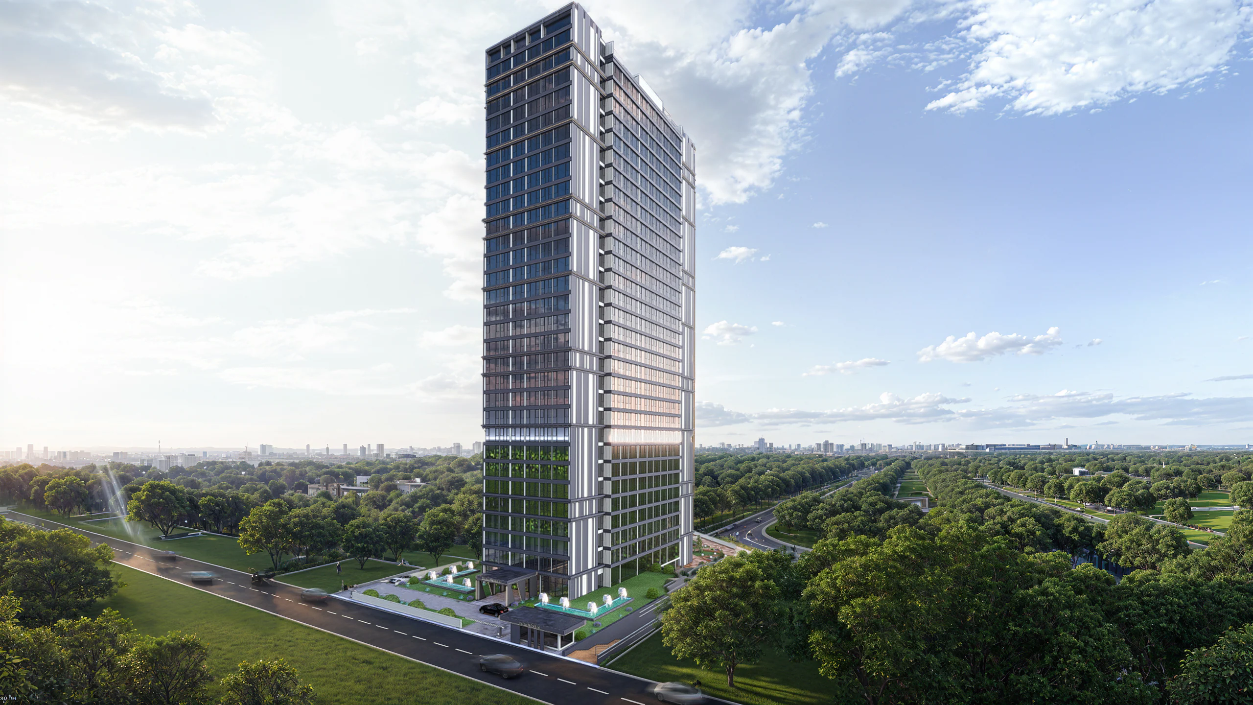 İncek Premium Residence dış cephe görselleştirmesi